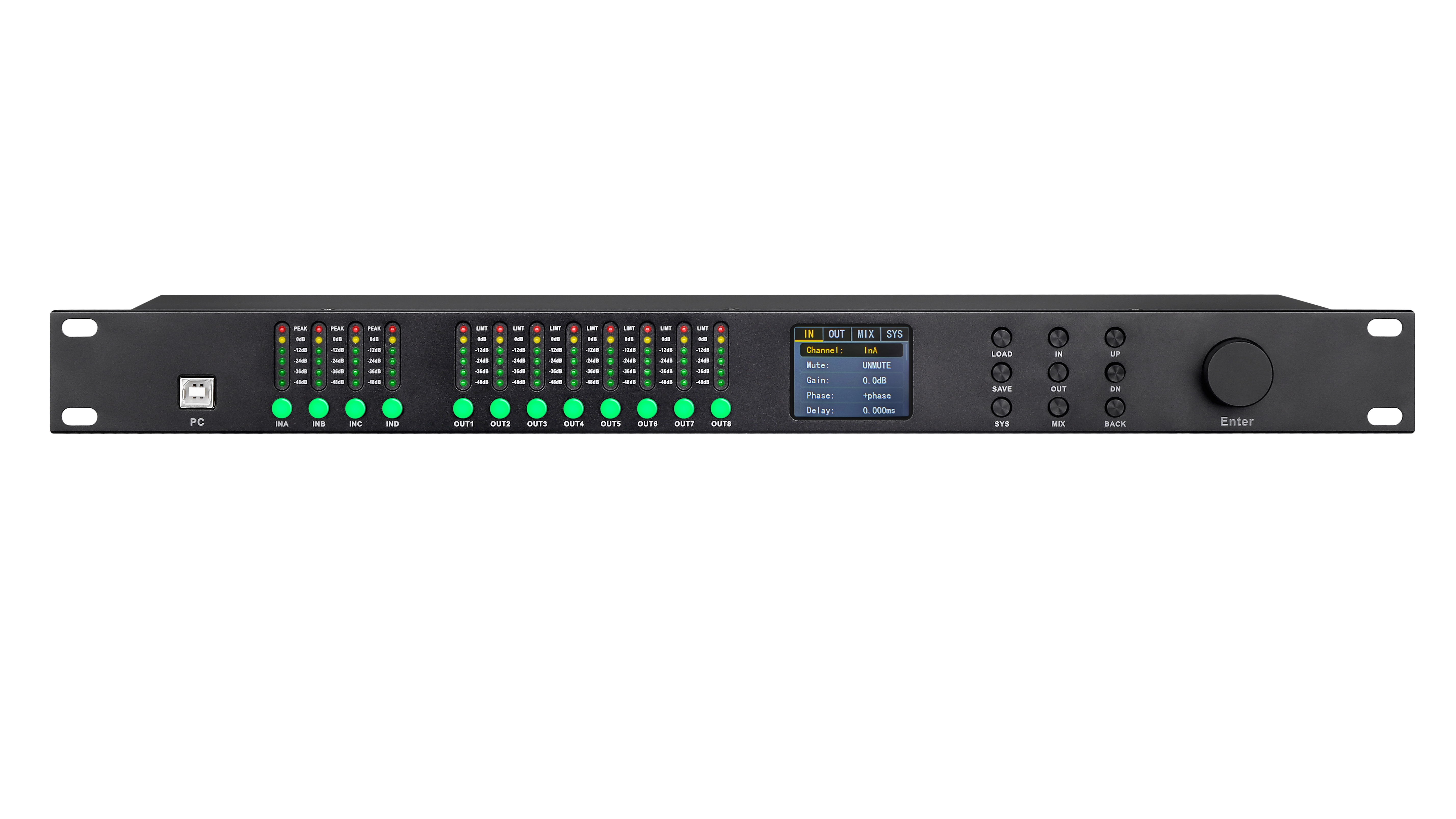 The audio processor has multiple interfaces—what are their functions? What do 'input' and 'output' mean? How does the number of inputs differ from the number of outputs?