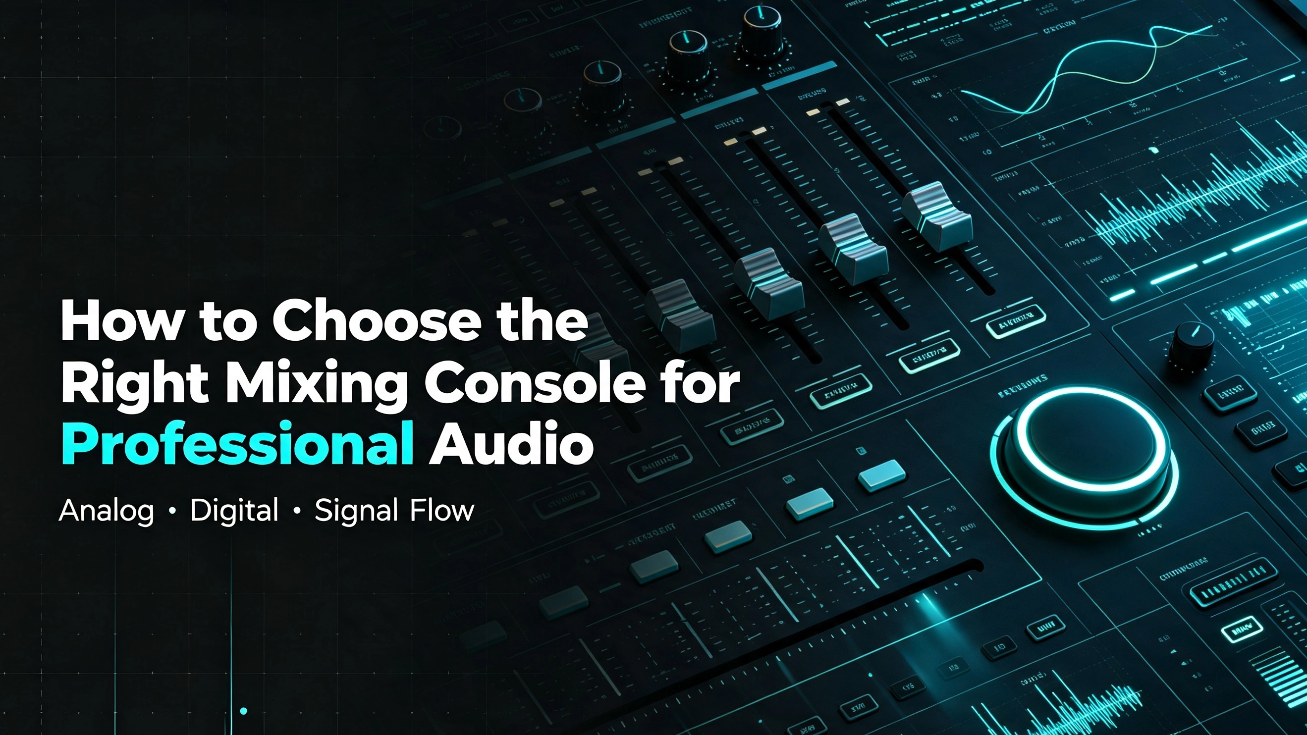 How to Choose the Right Mixing Console for Professional Audio